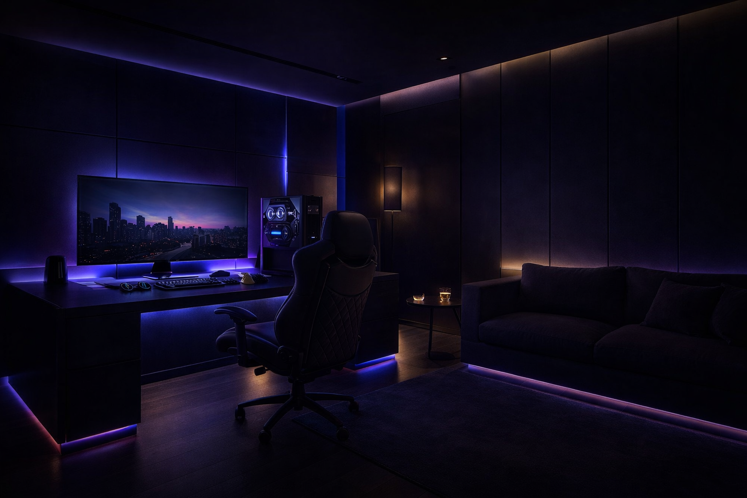 Level IO Studios gaming room build